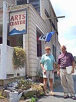 rob grant president adirondacks.com with ellen butz executive director adirondack lakes center for the arts